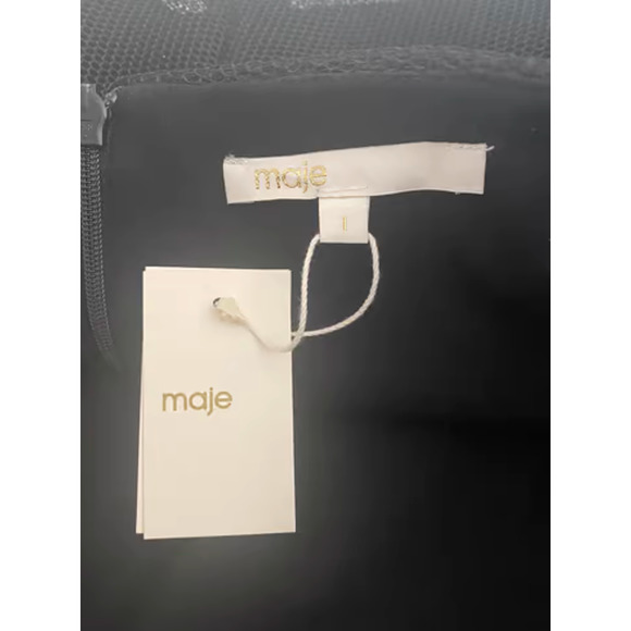 MAJE Mesh Accents Midi Skirt - Picture 9 of 10